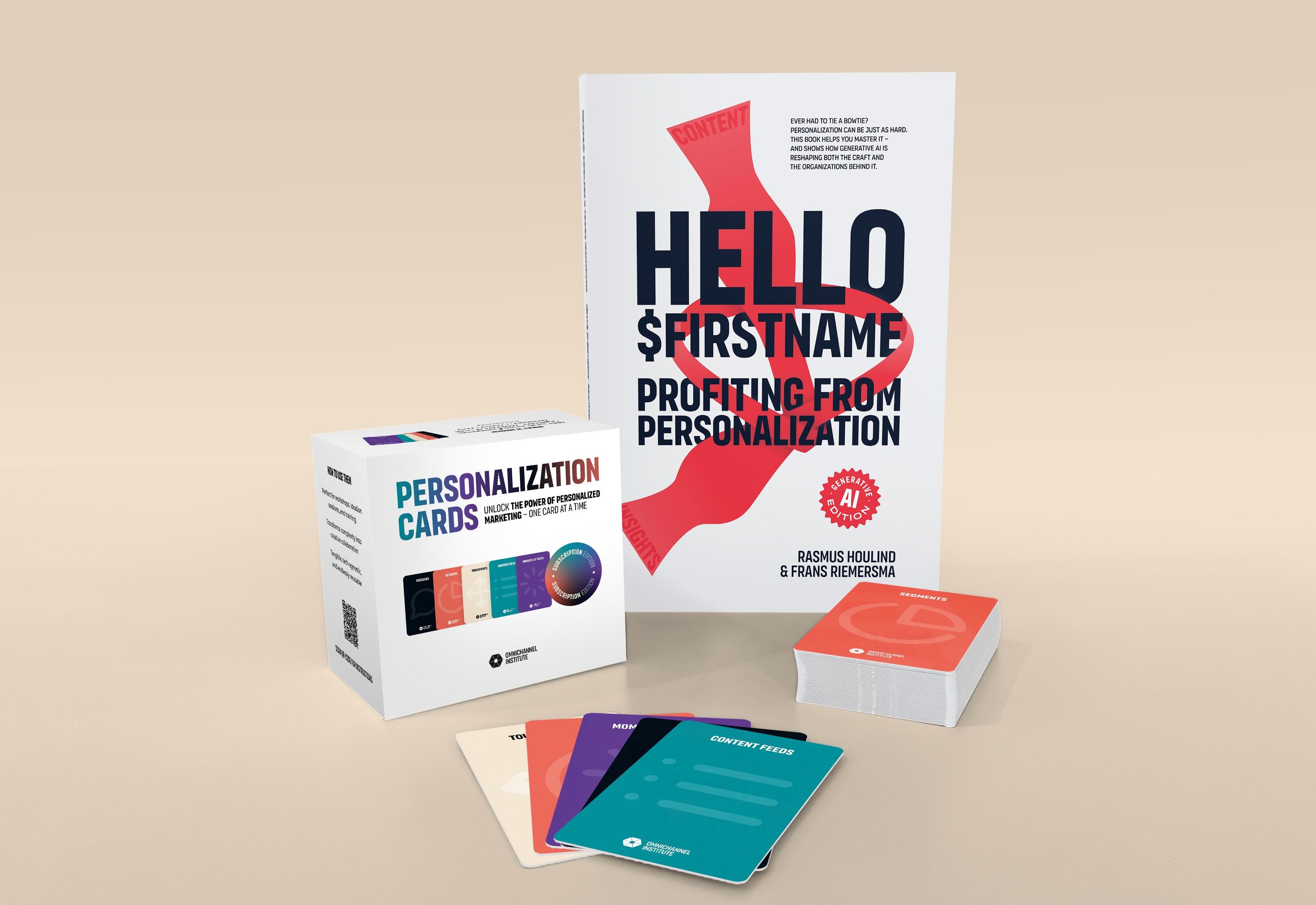 The Hello $Firstname book and Personalisation Cards, part of the Personalisation Practitioner course